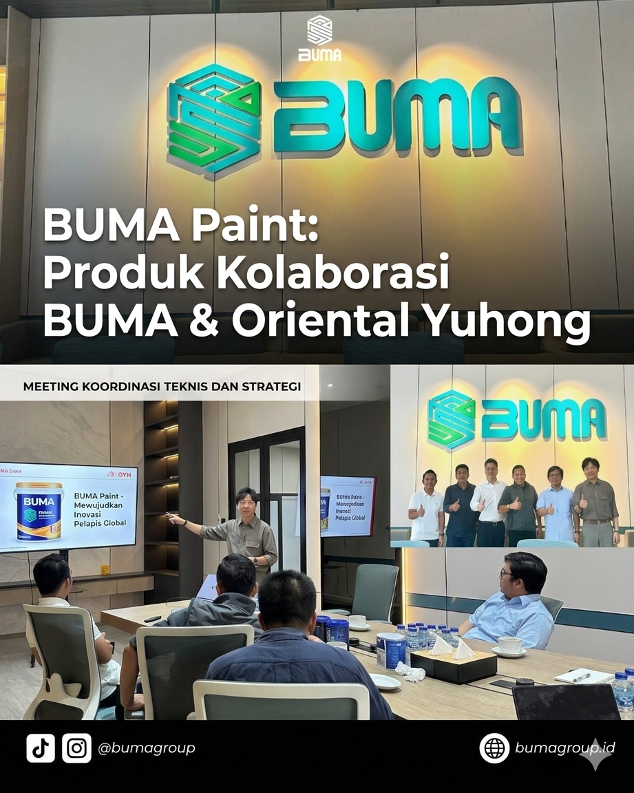 BUMA Gandeng Oriental Yu Hong Perkuat Ekspansi BUMA Paint di Indonesia